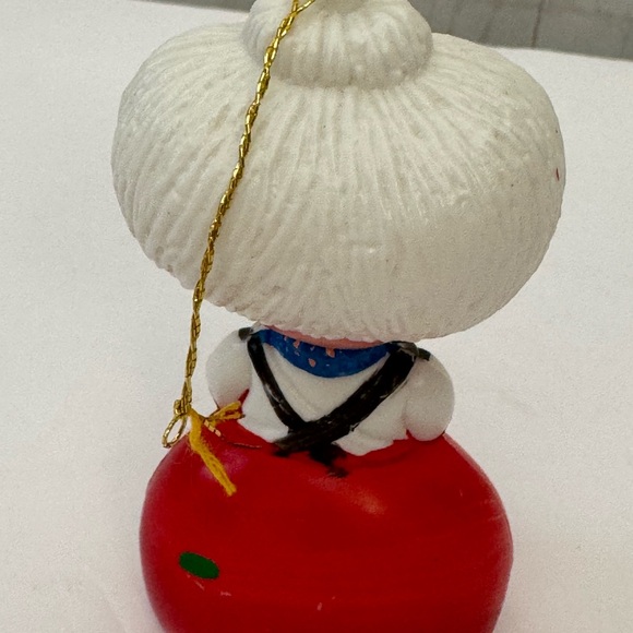 Vintage 60’s - 70’s Plastic Snowman & Mrs. Clause Ornaments - Picture 7 of 9